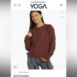 Burgundy spiritual gangster sweatshirt Sz L